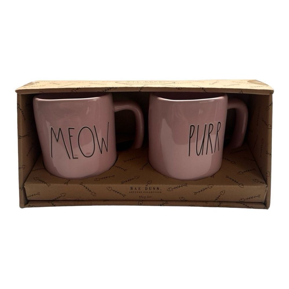 Rae Dunn‎ Cat Mug Set